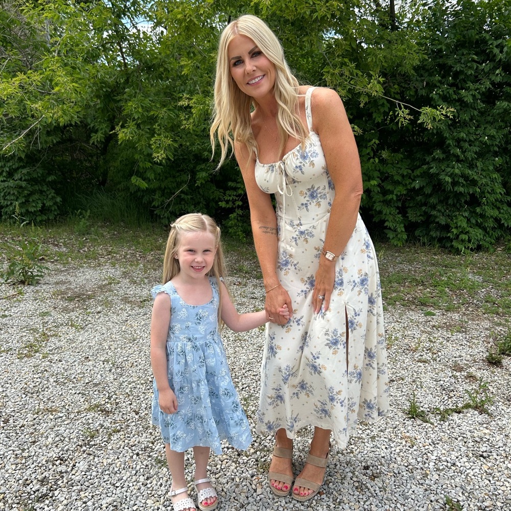 Josephine Periwinkle Floral Dress - Picture 2 of 16